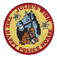 The Happy Police Horse Patch