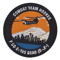 F Co 2-135 GSAB Combat Team Hooker Patch 