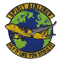 Spirit Airlines A320 NEO Fly It Like You Stole It Patch