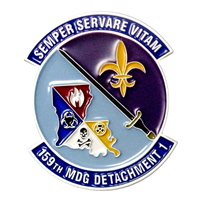 159 MDG Det 1 Commander Challenge Coin