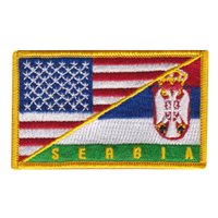 166 ARS USA Serbia Flag Patch
