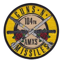 104 AMXS Guns N Missiles Round Patch