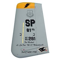 81 FS A-10 Airplane Tail Flash