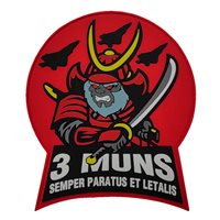 3 MUNS Morale PVC Patch