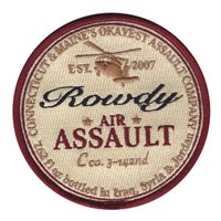 C CO 3-142 Rowdy Air Assault Patch