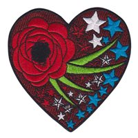 445 AES Heart Veterans Patch