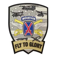 10 CAB Fly to Glory Gray PVC Patch
