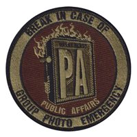 AF Public Affairs Group Photo Emergency OCP Patch
