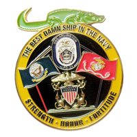 USS Arlington Strength Honor and Fortitude Challenge Coin