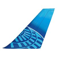 United Airlines Boeing 767 Tail Flash