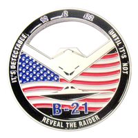 Northrop Grumman B-21 Bottle Opener Challenge Coin