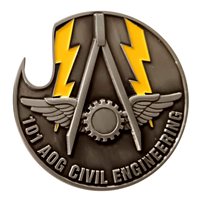 101 AOG DET 1 CE Bottle Opener Challenge Coin