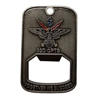 92 CPTS Commander Bottle opener Challenge Coin