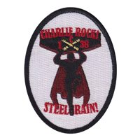 C BTRY 1-38 FAR Charlie Rock Steel Rain Patch
