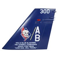 VFA-34 F/A-18 Airplane Tail Flash