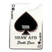 77 FGS Commanders Double Down Bottle Opener Challenge Coin