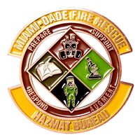 Miami Dade Fire Rescue HAZMAT Team Challenge Coin