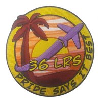 36 LRS PRIDE SAYS IT BEST Patch
