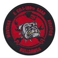 E Co 1-189 GSAB Bulldawgs Patch