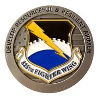 325 FW Checkertails Challenge Coin