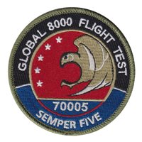 Bombardier Aerospace Global 8000 Flight Test Semper Five Patch