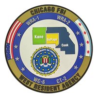 Chicago FBI West Resident Agency PVC Patch
