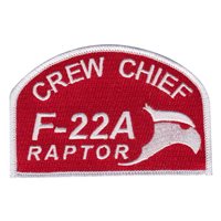 90 AMU F-22A Crew Chief Red Patch