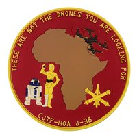 CJTF-HOA J38 Air and Missile Defense Section Brown State PVC  Patch