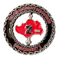 730 AMS Det 2  Spinner Challenge Coin 