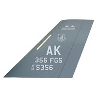 356 FS F-35A Airplane Tail Flash