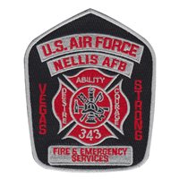 99 CES Fire and Emergency Services Silver Patch
