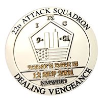 22 ATKS Dealing Vengeance Commander Challenge Coin