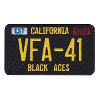 VFA-41 California License Plate Patch