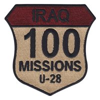 IRAQ 100 Combat Missions U-28 Patch 