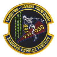 341 OSS Targeting Combat Crew Comm Patch