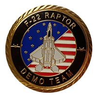 F-22 Demo Team 2024 Gold Challenge Coin