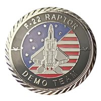 F-22 Demo Team 2024 Silver Challenge Coin