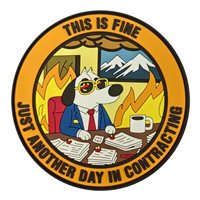 673 CONS This Is Fine PVC Patch