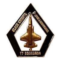 17 TES Black Knight Spinner Challenge Coin