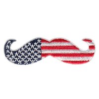 Mustache Flag Small Patch