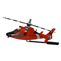 CGAS Atlantic City MH-65D Dolphin Custom Airplane Model Briefing Sticks