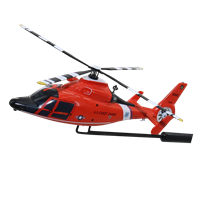 CGAS Miami MH-65D Dolphin Custom Airplane Model Briefing Stick