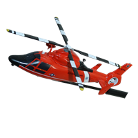 CGAS Traverse City MH-65D Dolphin Custom Airplane Model Briefing Sticks