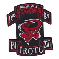 Russellville High School JROTC Cyclones Patch Without Velcro