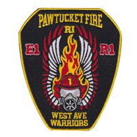 Pawtucket Fire E1 R1 West Ave Warriors Patch