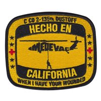 C C0 2-135 AVN REG Dustoff Hecho En California Yellow Patch