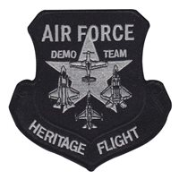 USAF Heritage Flight Demo Team F-16 Black Patch 4.5 Inch