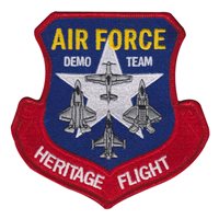 USAF Heritage Flight Demo Team F-16 Patch 4.5 Inch