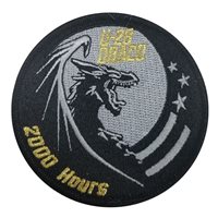 34 SOS U-28 Draco 2000 Hours Patch