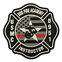 USMC DOD Fire Academy Instructor PVC Patch